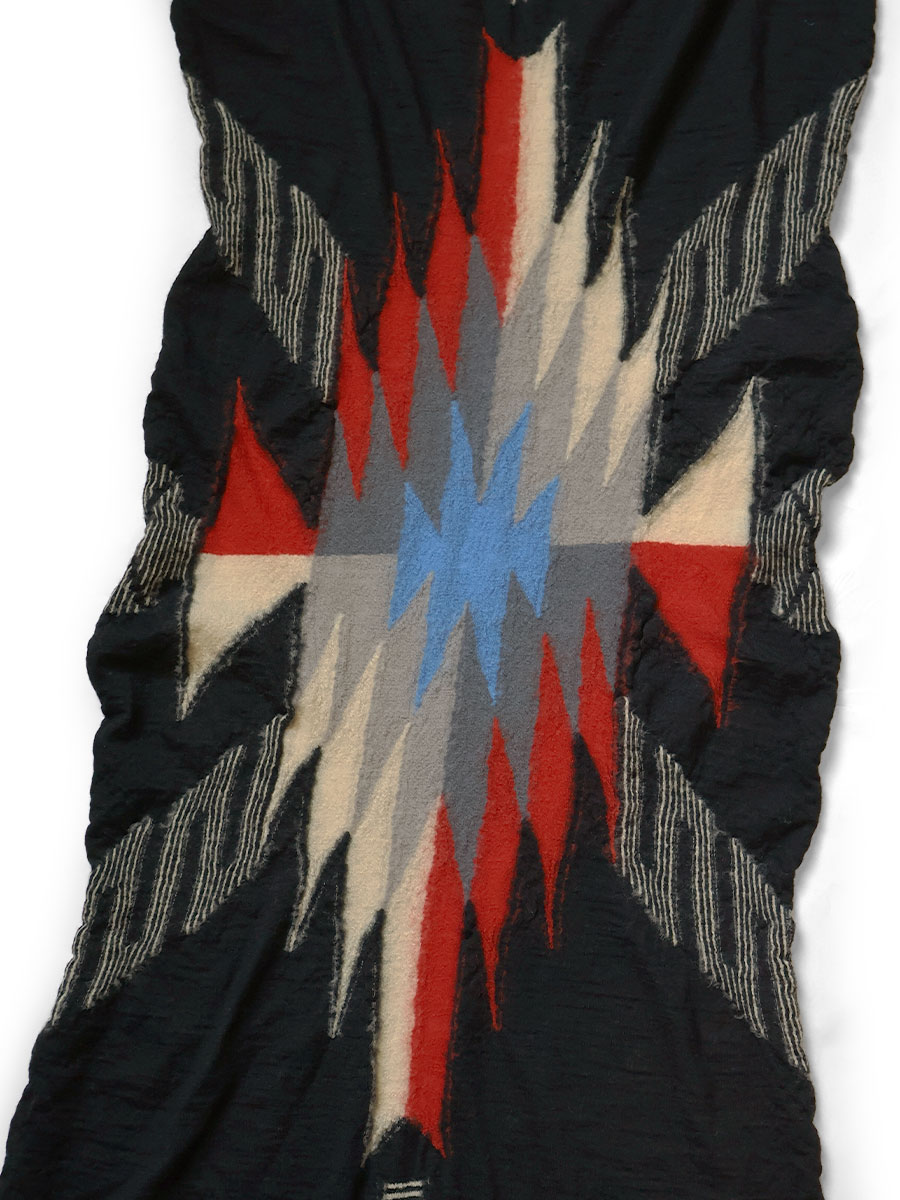 縮絨ウール オルテガブランケットマフラー | KAPITAL