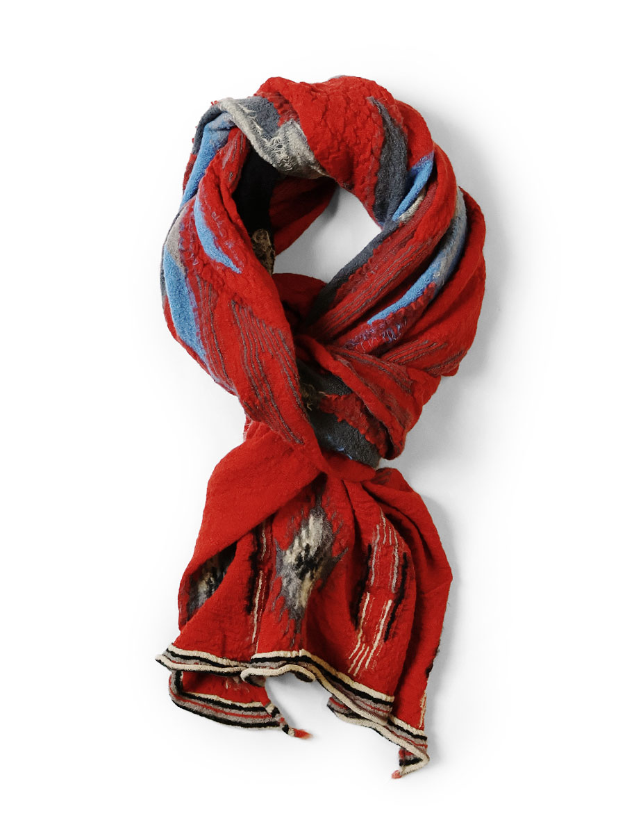 縮絨ウール オルテガブランケットマフラー | KAPITAL