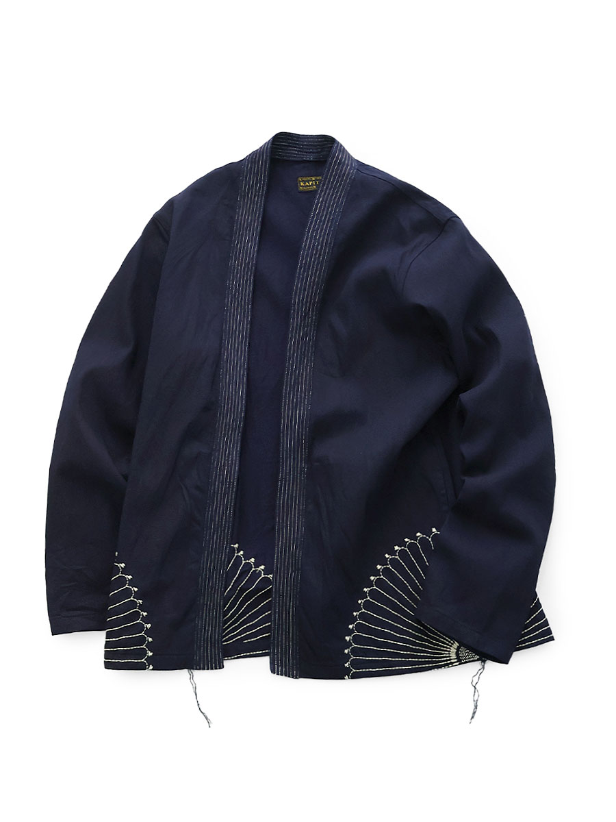クローバー KAPITAL ポンチョシャツ 1 Kapital 18.5/- Jersey HUGE-T (DENIM REPAIR) | Green | Canoe Club