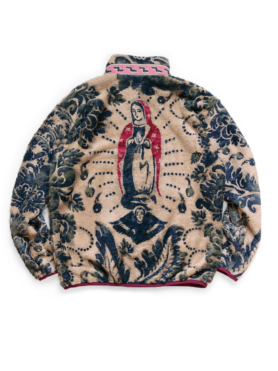 KAPITAL ダマスク柄フリース ZIPブルゾン(バージンマリア) | www
