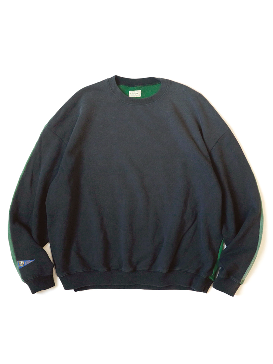 KAPITAL 裏毛2TONE BIG SWEAT スカルスウェット パープル