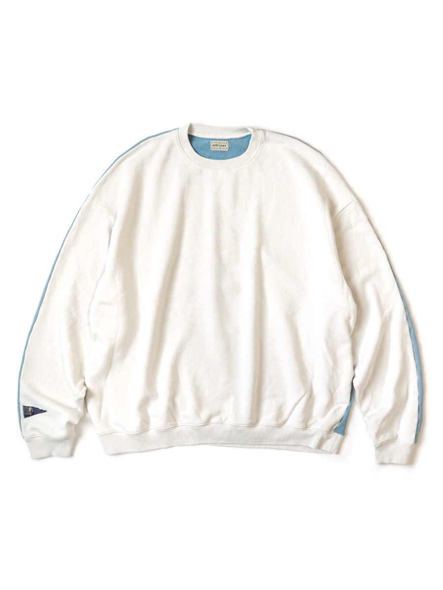 KAPITAL 裏毛2TONE BIG SWEAT スカルスウェット パープル