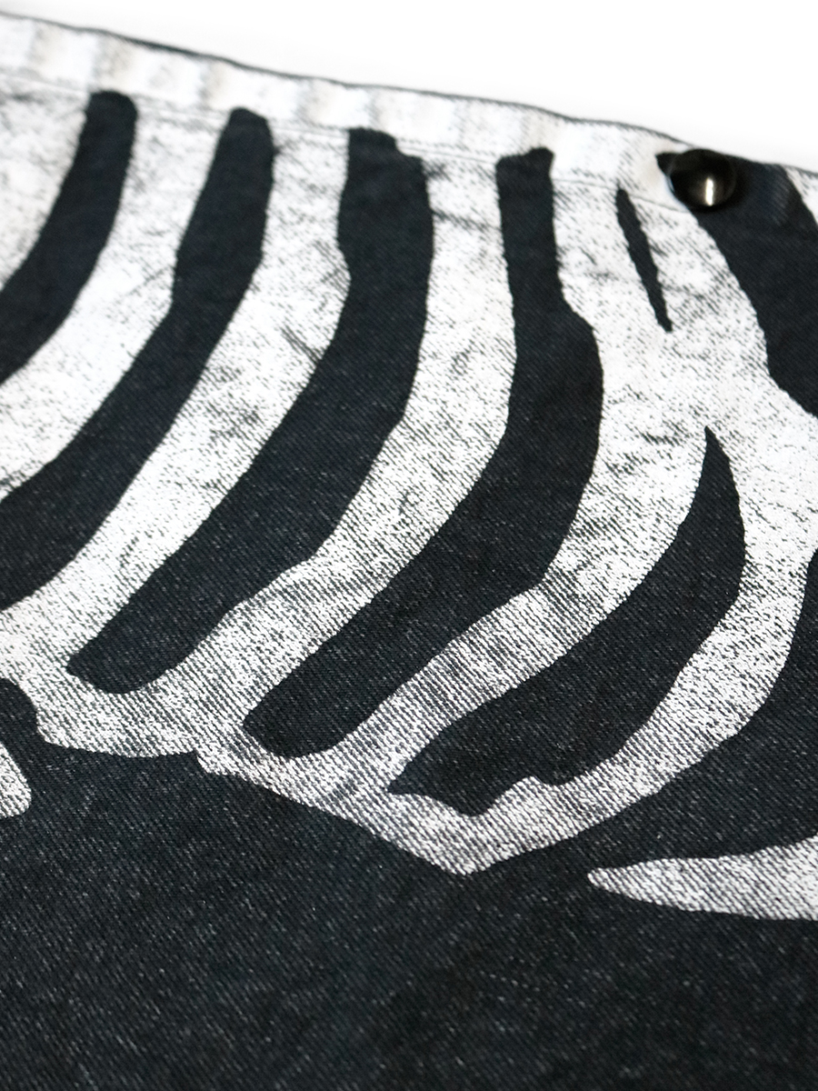 14ozブラックデニム BOOK BAG(BONE pt) | KAPITAL