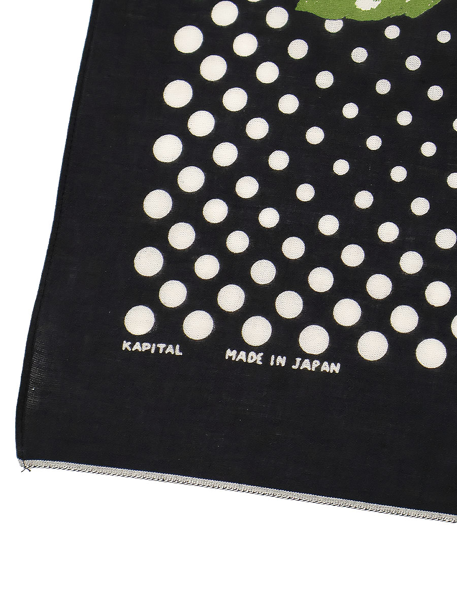 Kapital 逆さ富士　セルビッチバンダナ 黒 k2508ba508-1.jpg