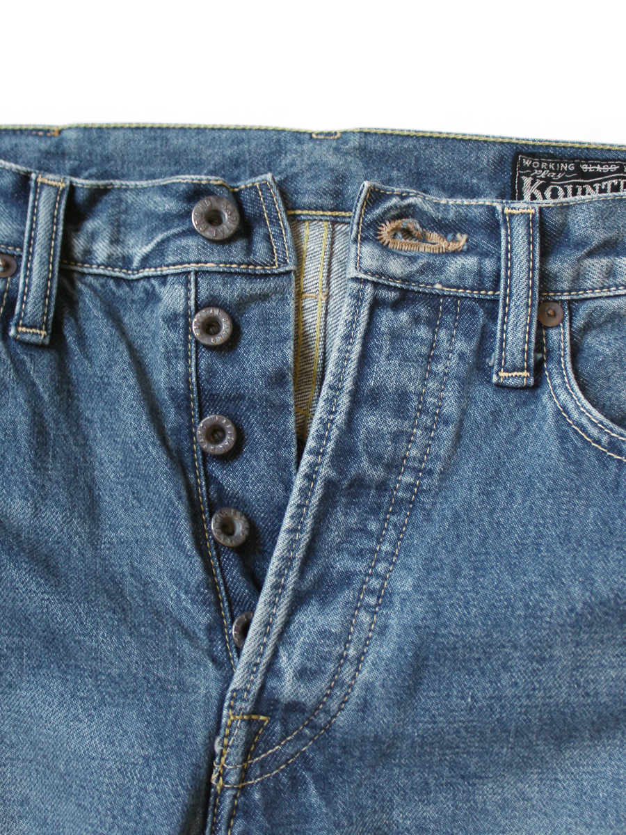 32 KAPITAL デニム 5P モンキーCISCO（スタッズリメイク） 14ozデニム