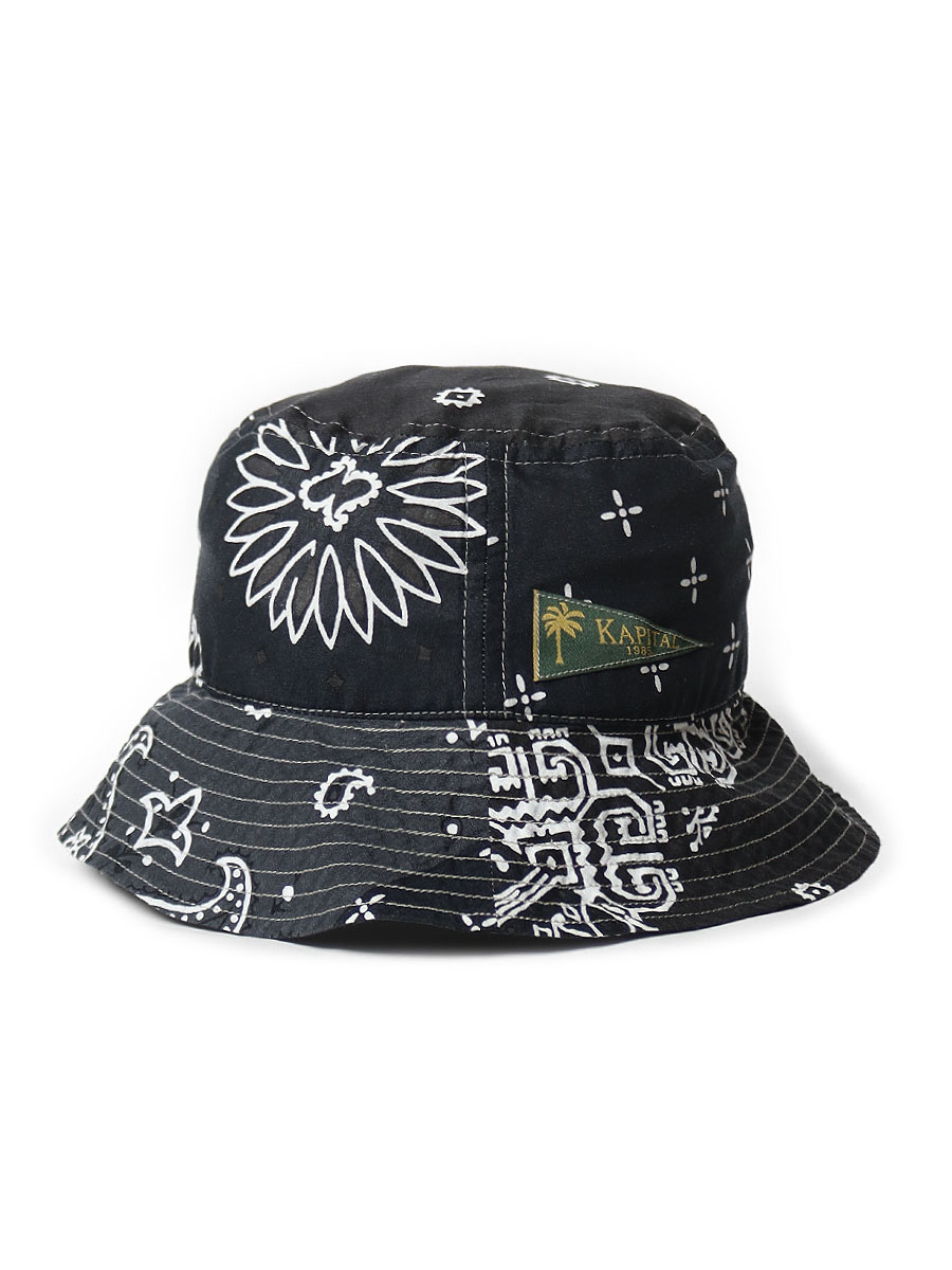 極美品✨キャピタル バケットハット ペイズリー バンダナ柄 バンダナ柄 バケット ハット Bucket Hat (4色)メンズ カジュアル