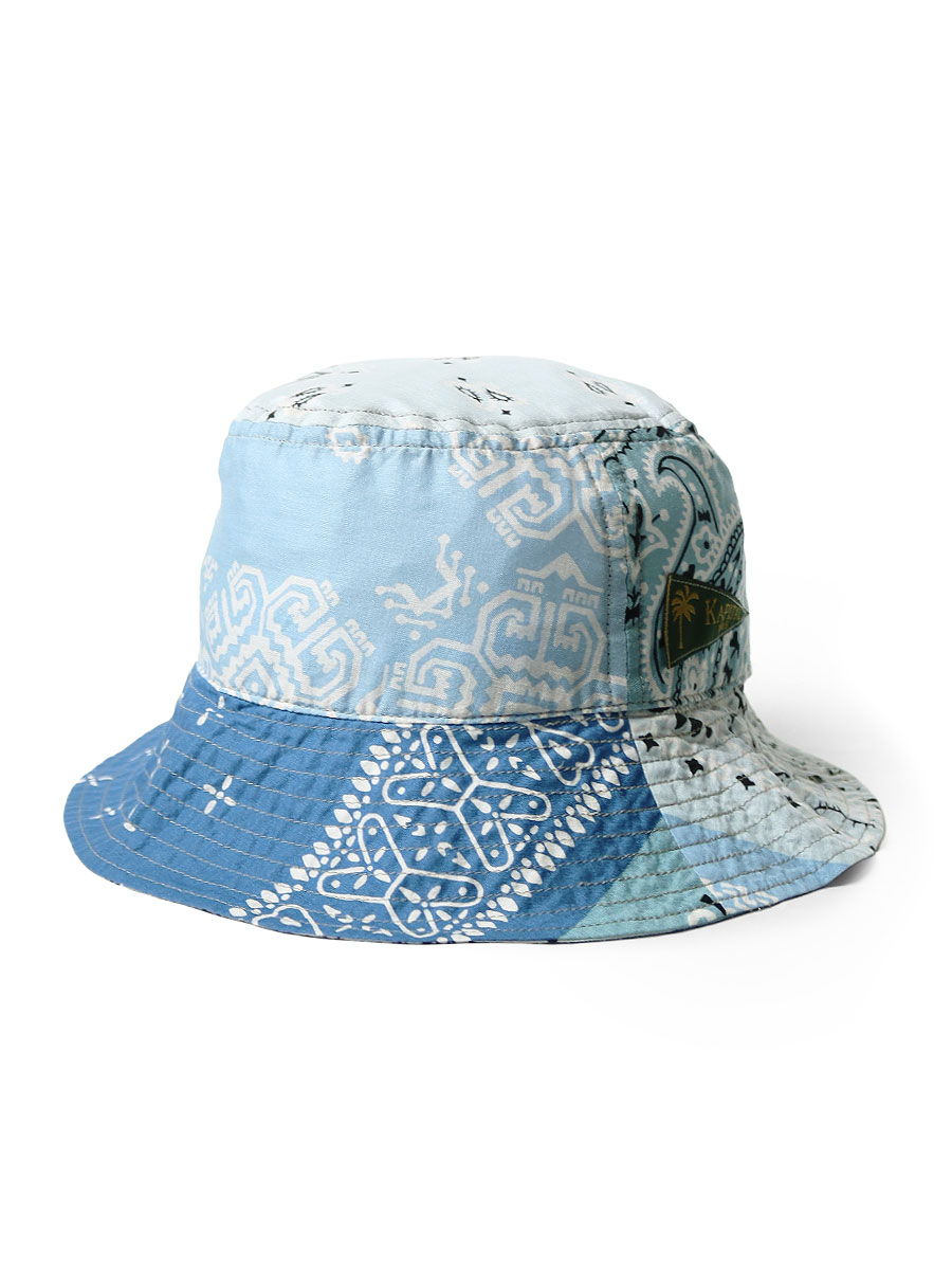 バンダナパッチワークpt　バケットHAT（長ツバ） バンダナパッチワークpt バケットHAT（長ツバ） | KAPITAL