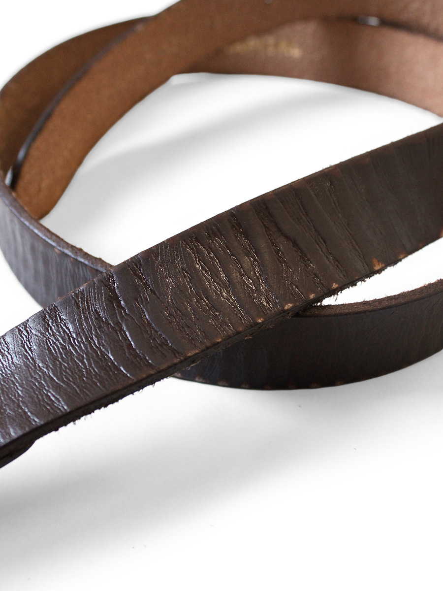 オイルレザー スタッズディスコバックルベルト | KAPITAL