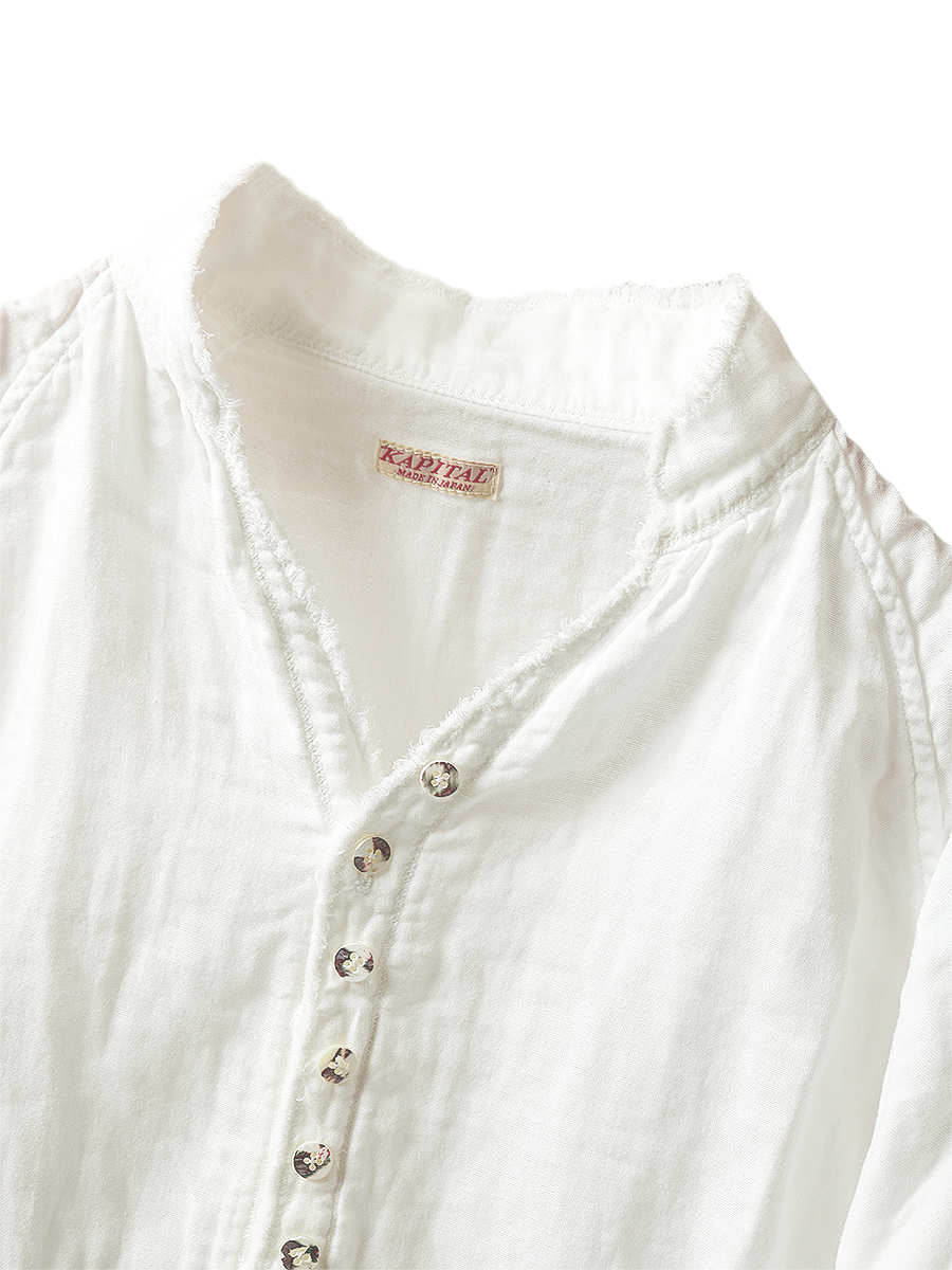 KAPITAL／キャピタル 二重ガーゼ バスキアシャツ サイズ2