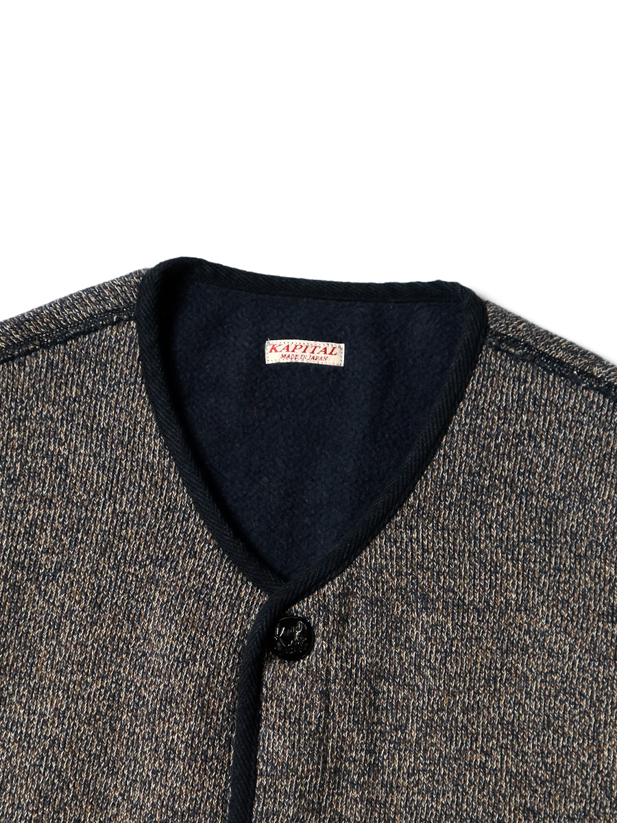 KAPITAL キャピタル ビーチ ベスト 3 レイヤード 裏起毛 KAPITAL][キャピタル][ビーチ裏毛 ビーチベスト][CHA][EK-1296SJA]