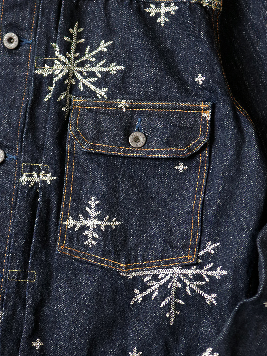 14ozデニム 雪柄刺繍 1ST JKT | KAPITAL