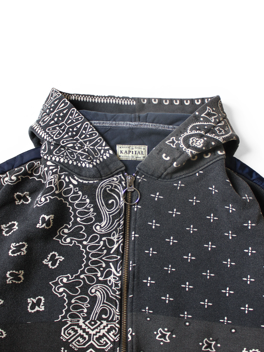 裏毛 バンダナ柄 ビバークフードブルゾン | KAPITAL