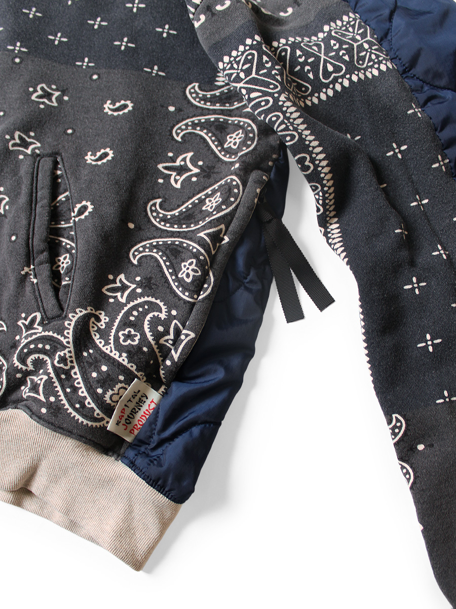 裏毛 バンダナ柄 ビバークフードブルゾン | KAPITAL