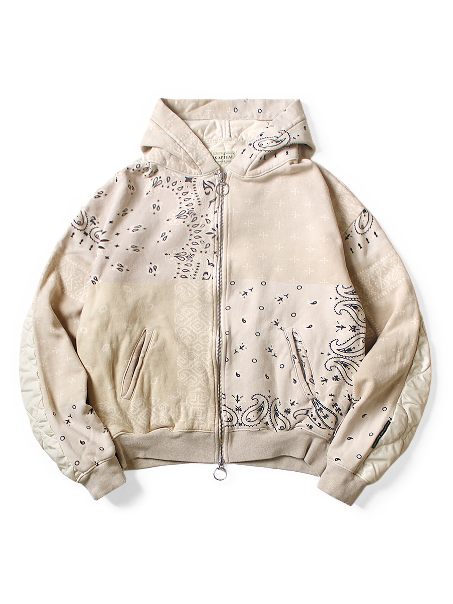 裏毛 バンダナ柄 ビバークフードブルゾン | KAPITAL