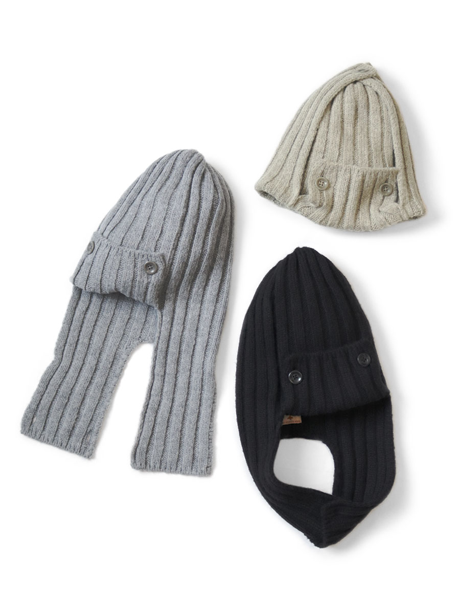 5G ウール 3×3リブ ハンティングニットCAP | KAPITAL