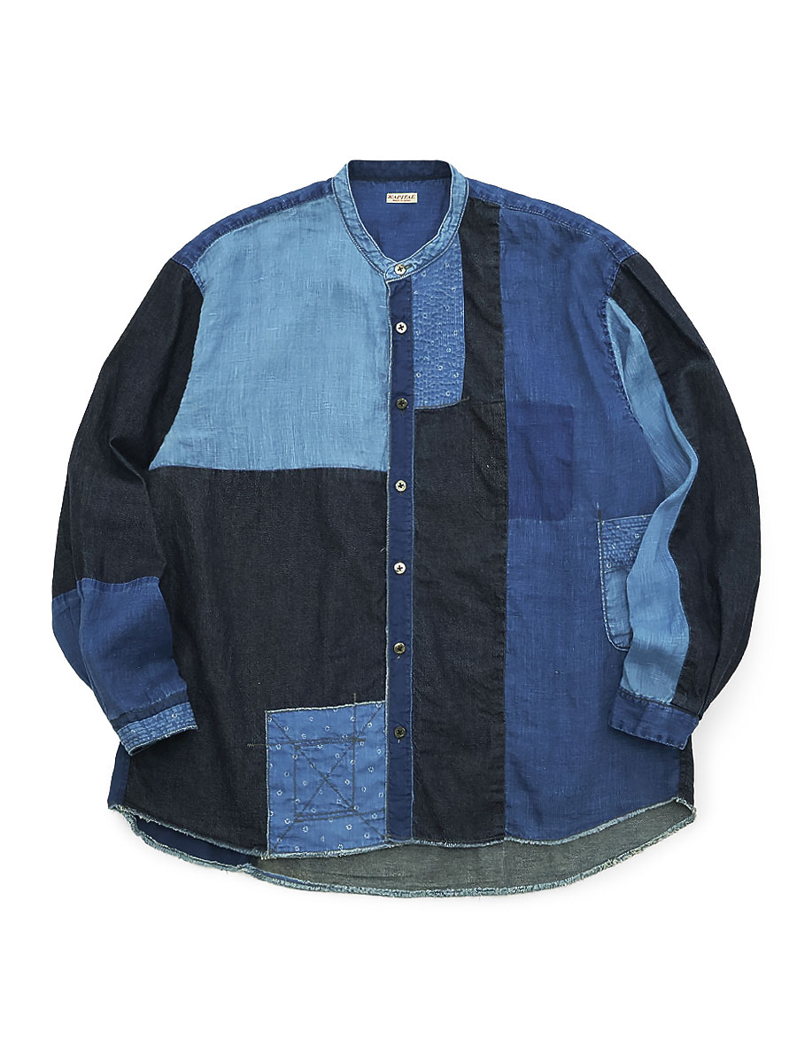 KAPITAL パッチワークシャツ KAPITAL キャピタル 綿×リネン パッチワークカトマンズシャツ