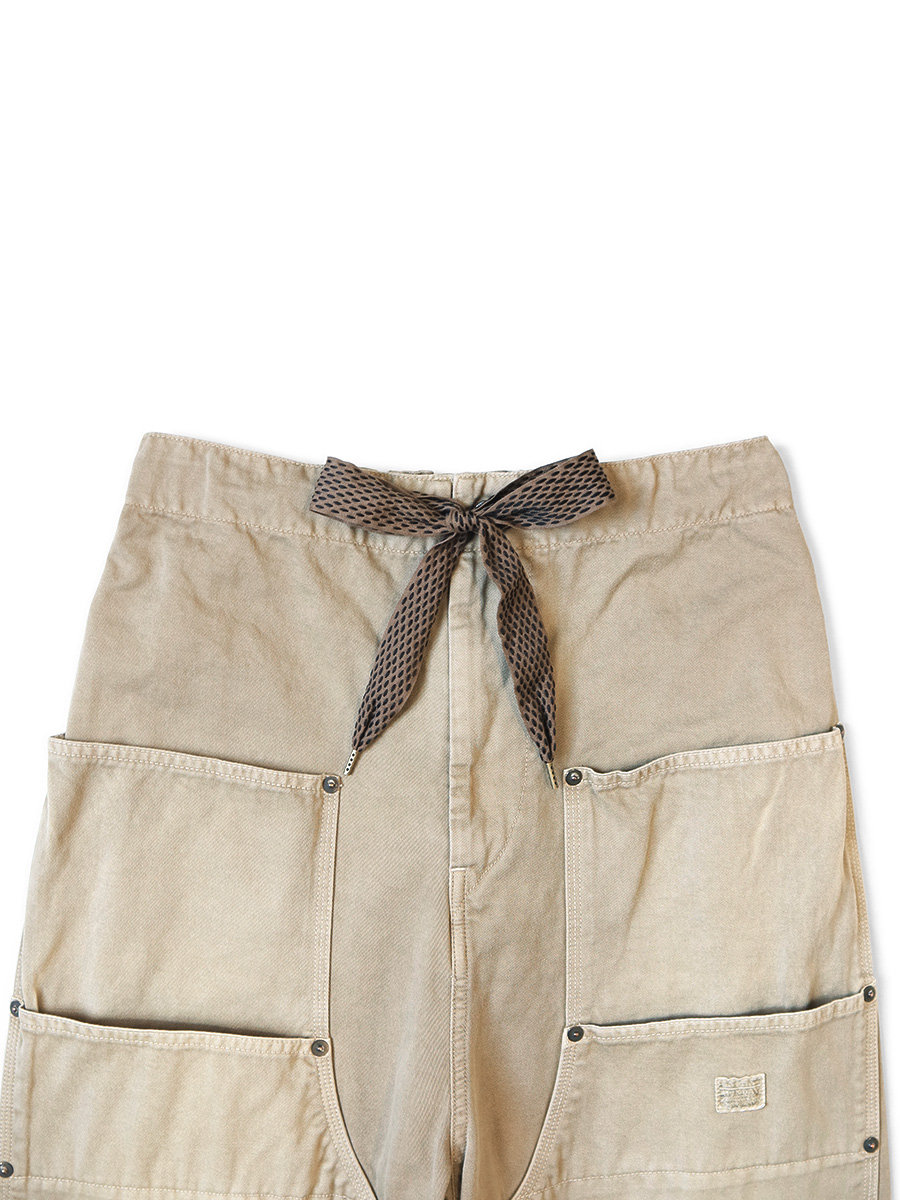 新品　KAPITAL イージーパンツ　総柄　3 L ベージュ　キャピタル KAPITAL - コーマバーバリー イージービーチGOパンツ - BLUE NEON