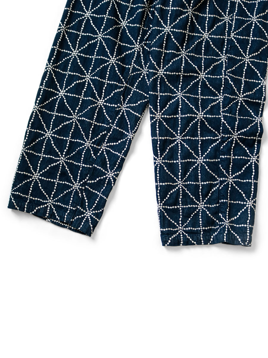 8ozデニム FOLK-DOJO刺繍 イージーパンツ | KAPITAL