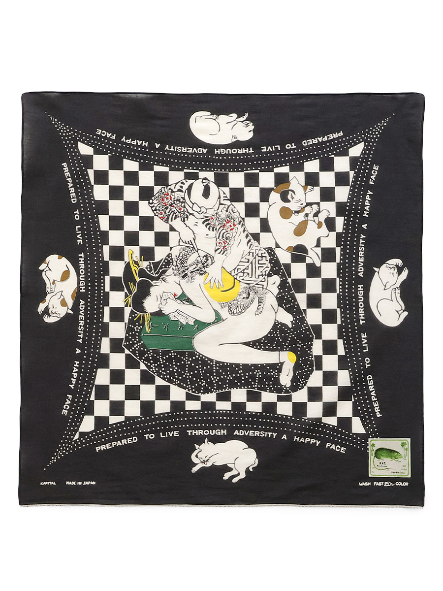 ハンドペイントセル画　『オジャマタクシ！！』限定20枚額装品 fastcolor セルビッチバンダナ（RAINBOWY NO WOMAN NO CRY） | KAPITAL