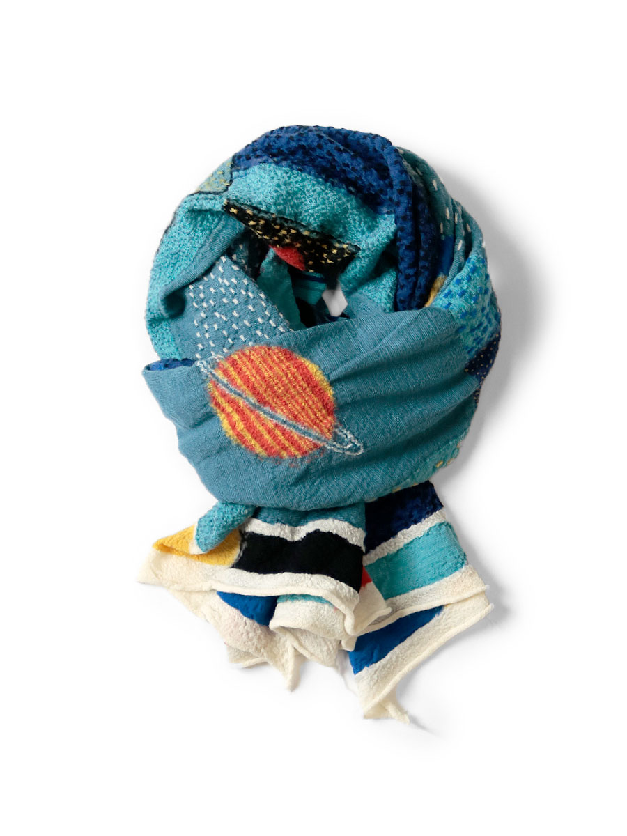 縮絨ウール 宇宙ギャベマフラー | KAPITAL