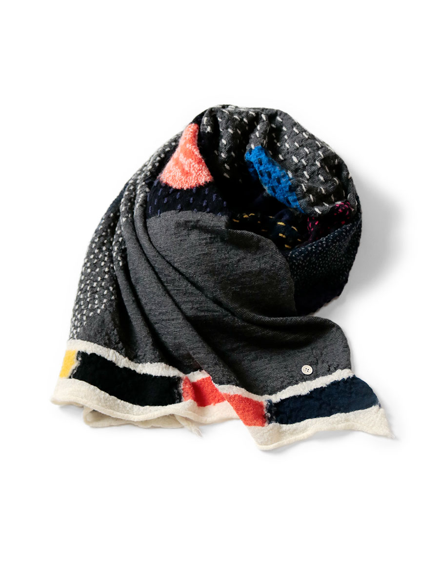 縮絨ウール 宇宙ギャベマフラー | KAPITAL