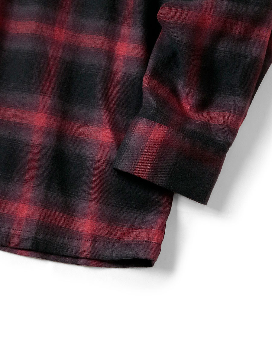 綿レーヨン シャドーチェック ラングルカラーボードシャツ | KAPITAL