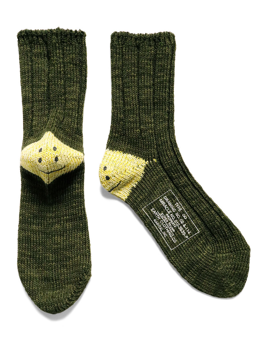56本 MA-1 RAINBOWY HAPPY HEEL ソックス | KAPITAL