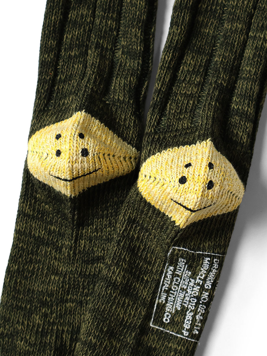 56本 MA-1 RAINBOWY HAPPY HEEL ソックス | KAPITAL