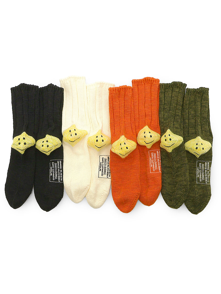 kapital スマイルソックス　HAPPY HEEL刺繍 スケーターズニーハイ Socks | KAPITAL