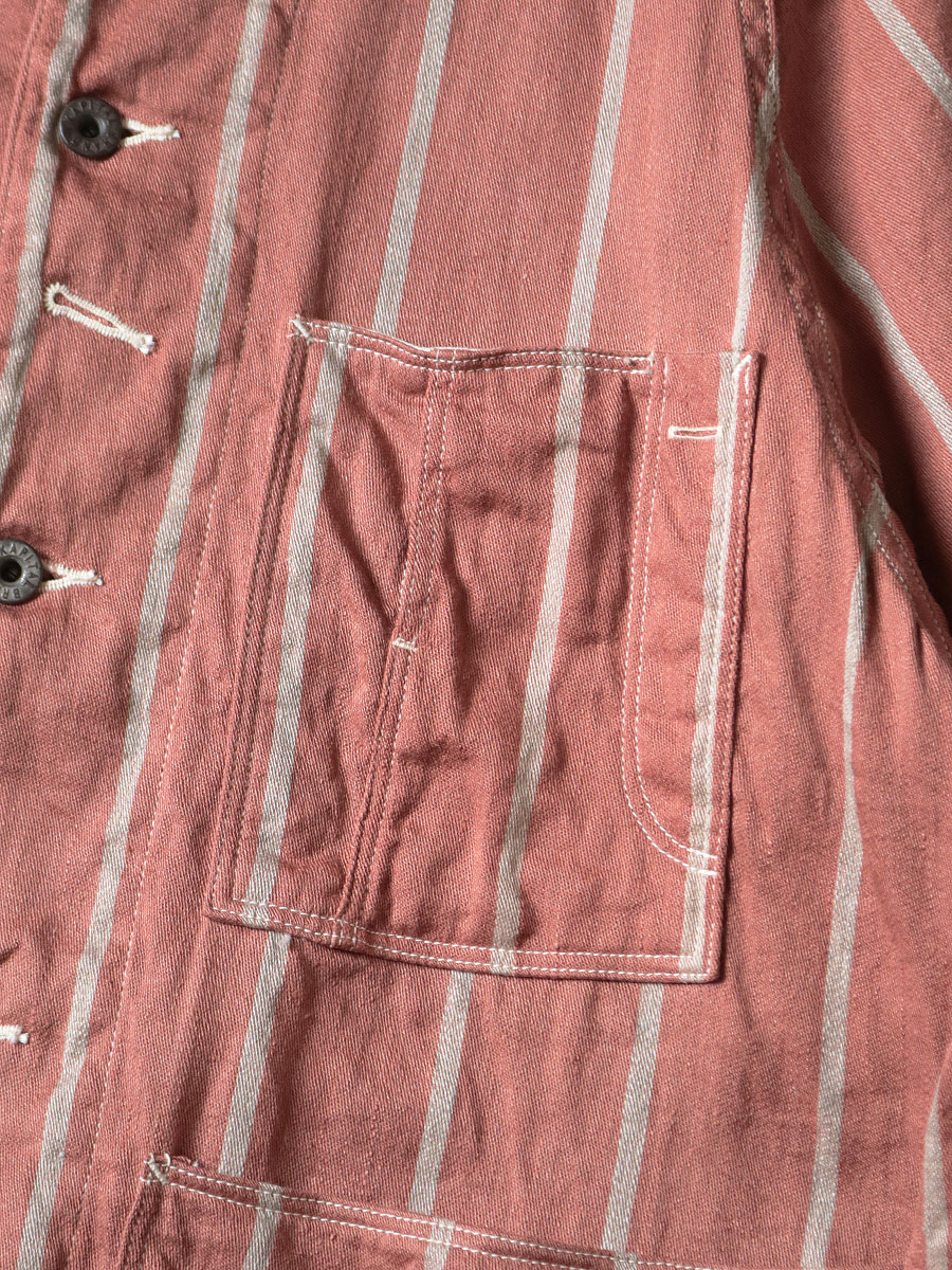 リネン フィリーズストライプ CACTUSカバーオール | KAPITAL