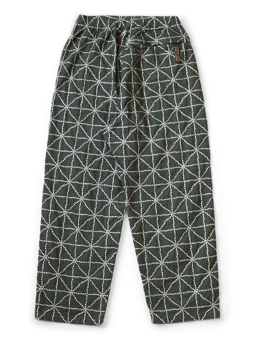 8ozカラーデニム FOLK-DOJO刺繍 イージーパンツ | KAPITAL