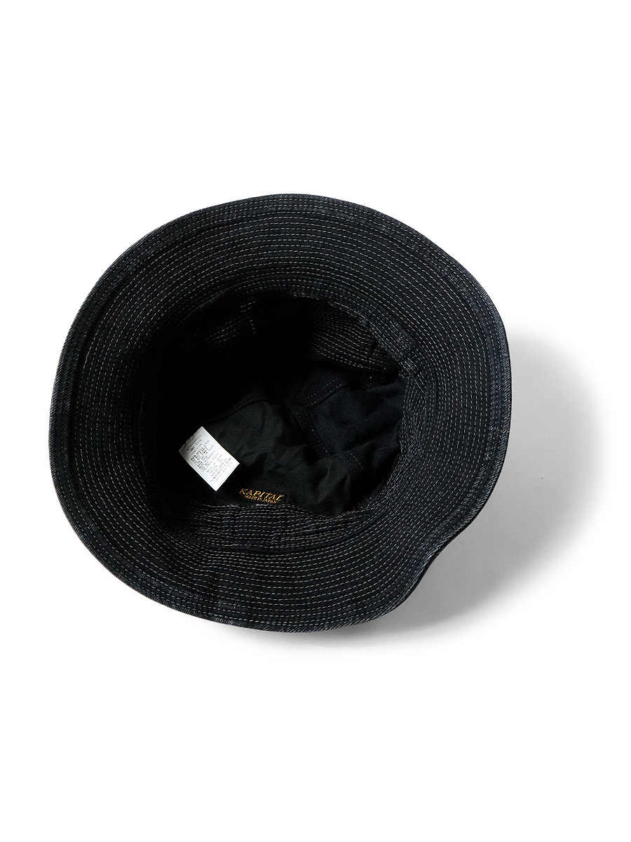 kapital 11.5ozブラック×ブラックデニム　老人と海HAT KAPITAL][キャピタル][11.5ozブラック×ブラックデニム 老人と海