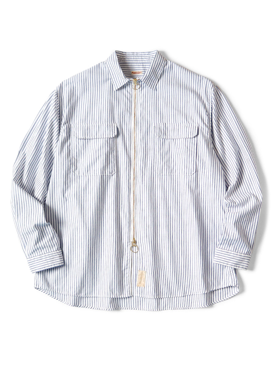 KAPITAL 長袖シャツ ホワイト KAPITAL Broad Cloth Cabin Work Shirt in White | SVD USA