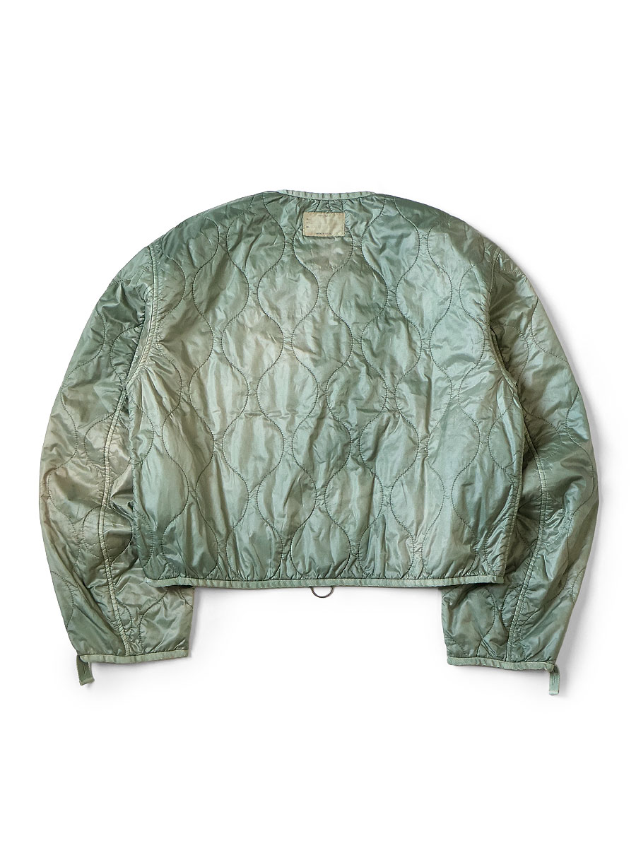 ナイロンキルティング ムラ染め ライニングクロップドボレロ | KAPITAL