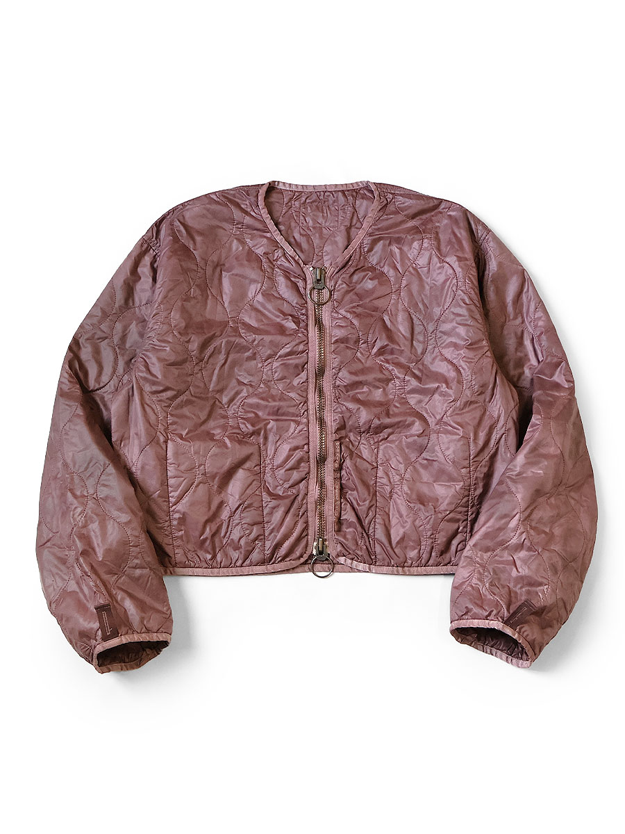 ナイロンキルティング ムラ染め ライニングクロップドボレロ | KAPITAL