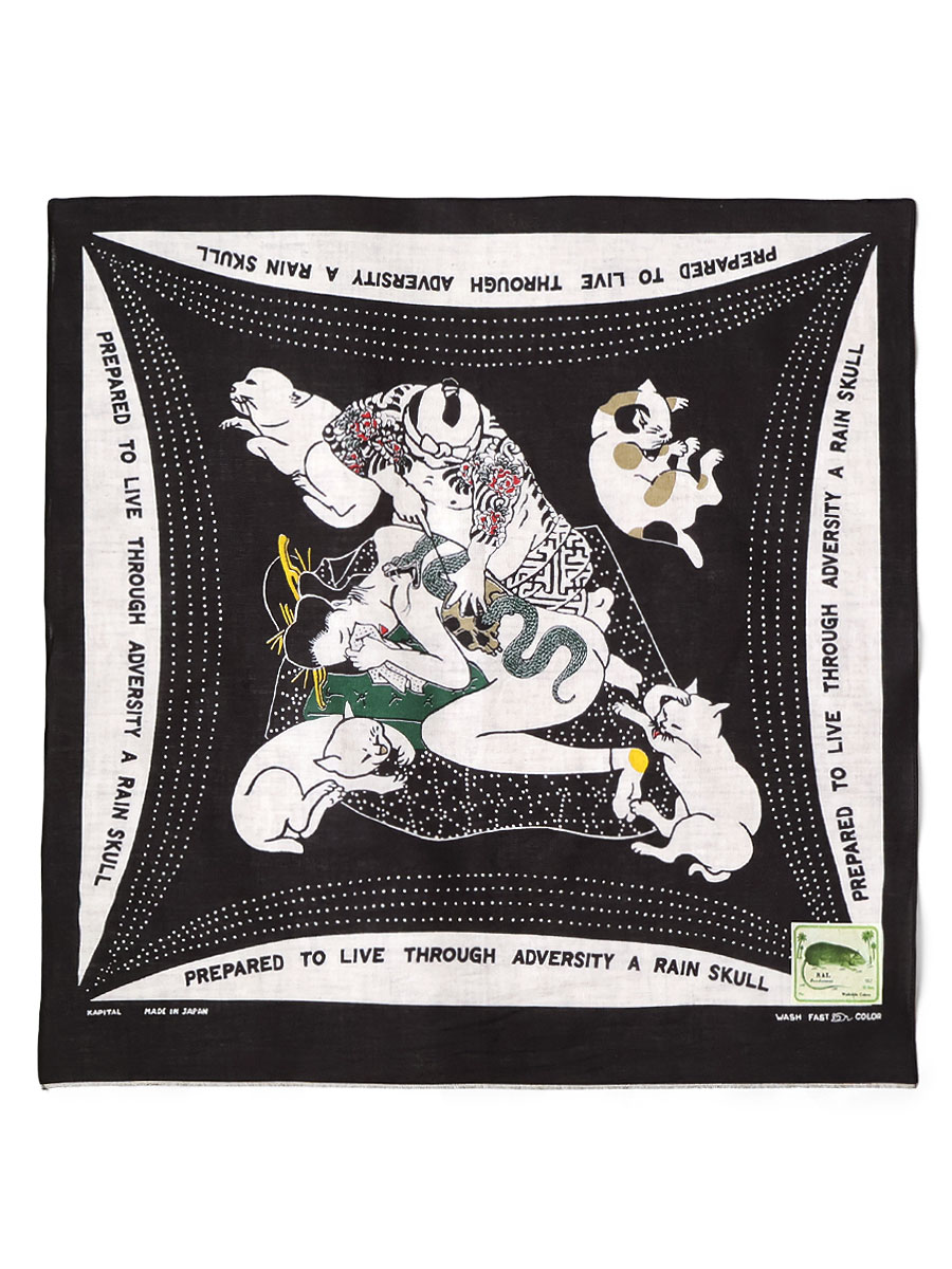 fastcolor セルビッチバンダナ（RAIN SKULL NO WOMAN NO CRY） | KAPITAL