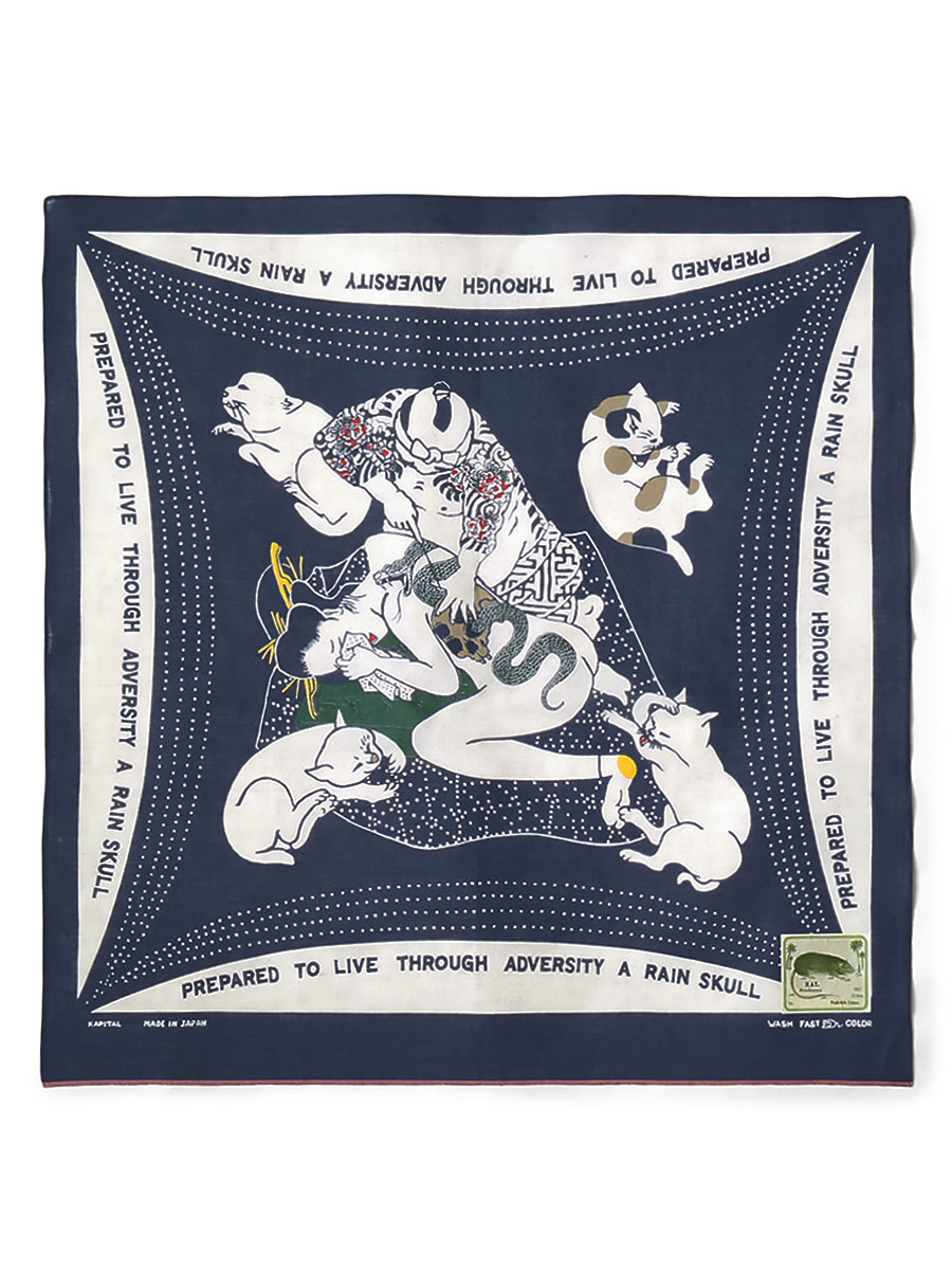 fastcolor セルビッチバンダナ（RAIN SKULL NO WOMAN NO CRY） | KAPITAL