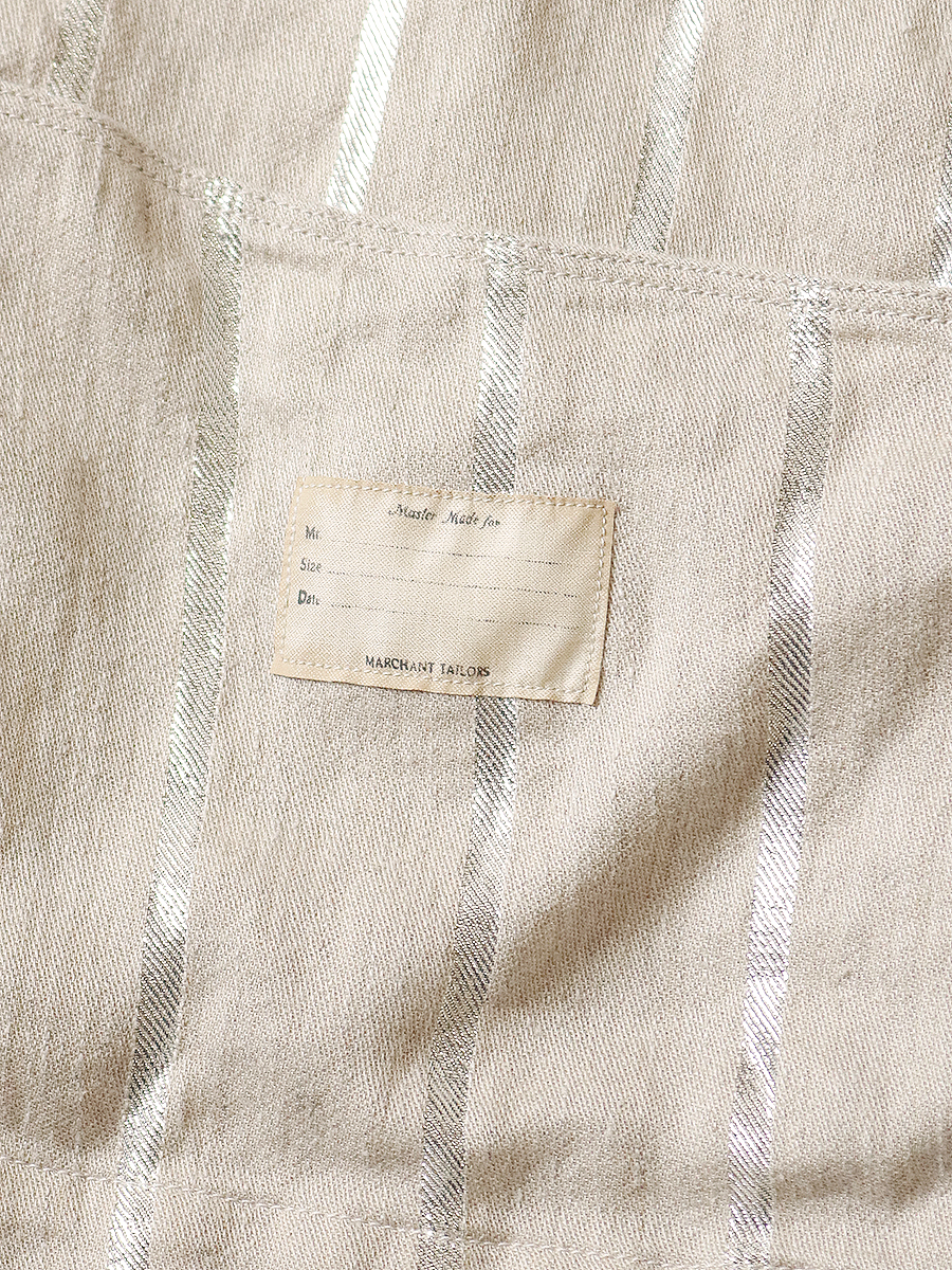 リネン グリッターフィリーズストライプ CACTUSカバーオール | KAPITAL