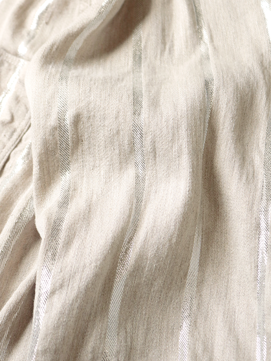 リネン グリッターフィリーズストライプ CACTUSカバーオール | KAPITAL