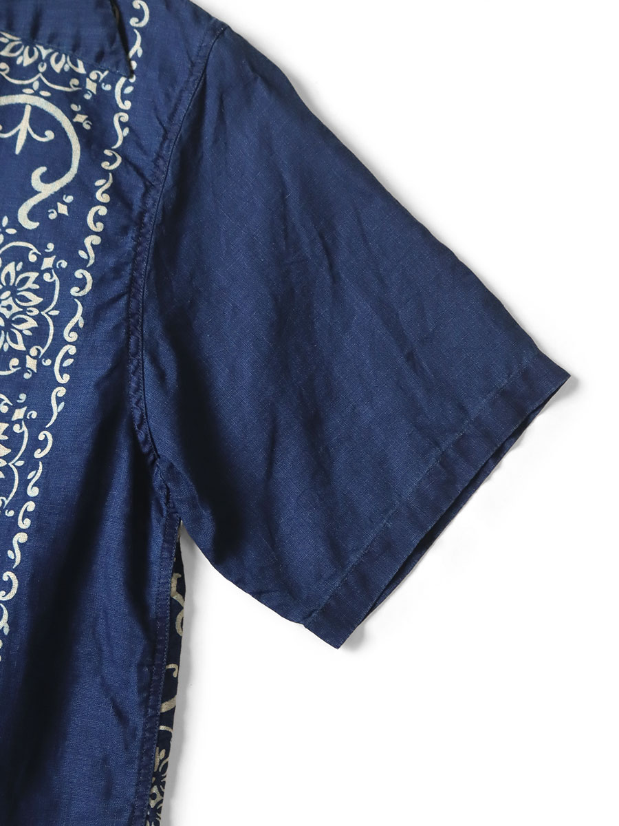 kapital フレンチクロスリネン ハバナナジャ柄ラングルカラーキューバ