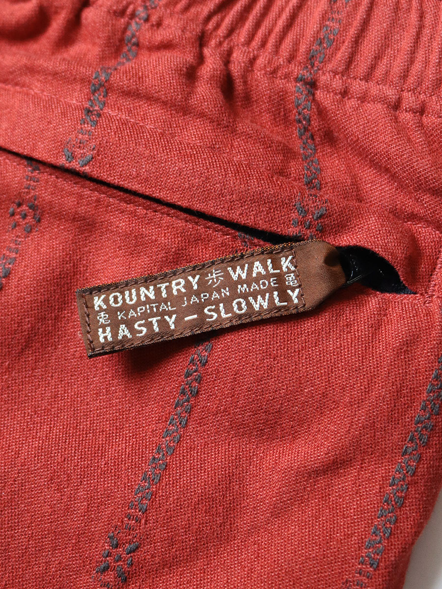 綿麻シャムストライプ イージーショートパンツ | KAPITAL