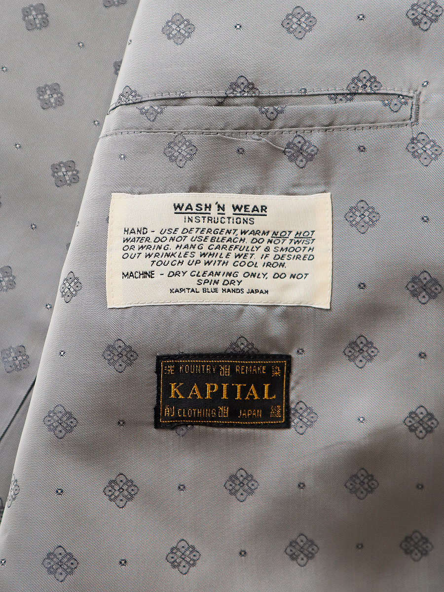 スプリングウールサージ カットアウトエルボーW-JKT | KAPITAL