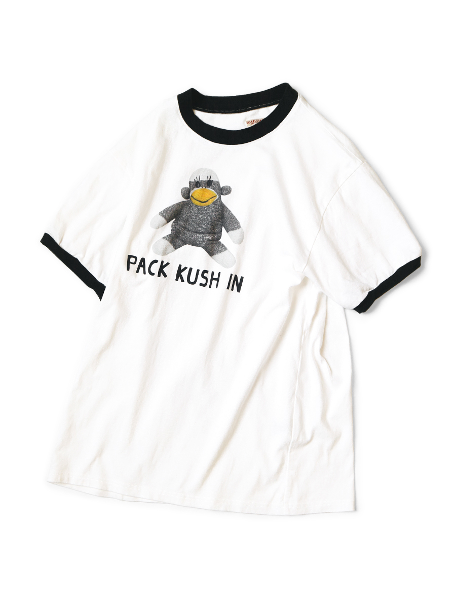 20/-天竺 リンガーT(ちろ作 PACK KUSH INpt) | KAPITAL