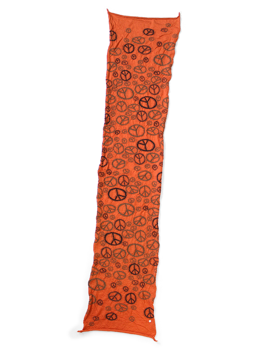 KAPITAL ストール　マフラー　膝掛け　PEACE Kapital Felted Wool Peace Mark Happy Scarf Muffler – HARUYAMA