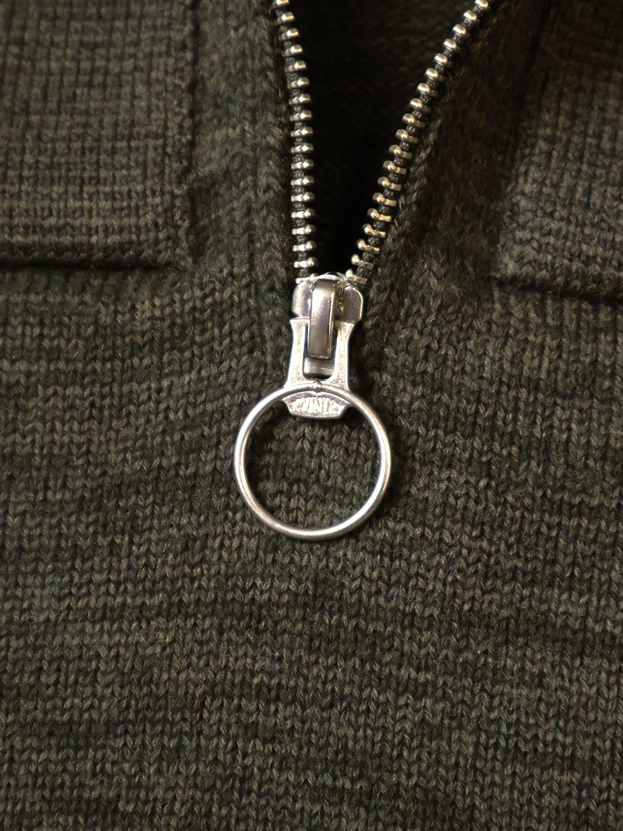 8G 綿ウール ニッケル_4_ハーフZIPセーター | KAPITAL