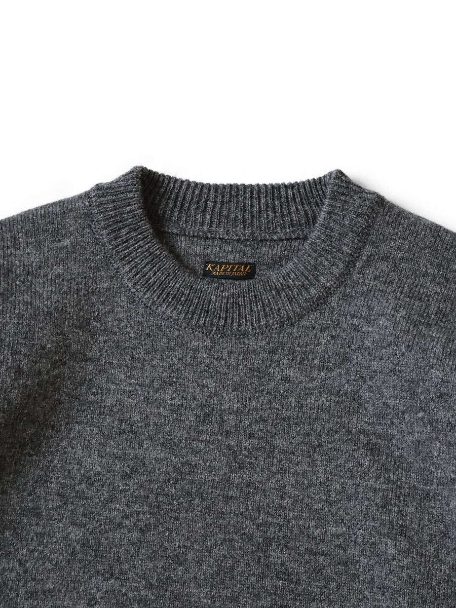 7G ウール ウィンドペンBIGクルーセーター | KAPITAL