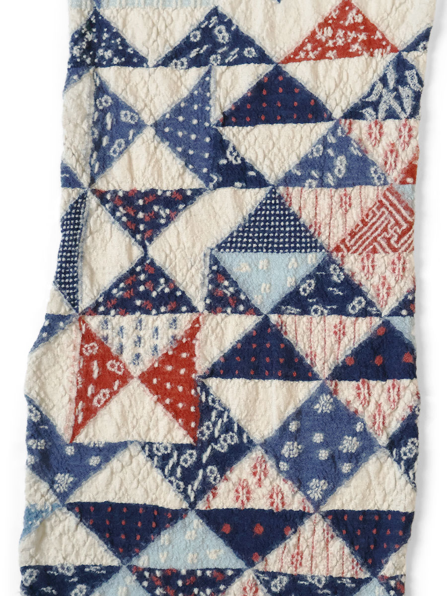 縮絨ウール 藍裂HAPPYマフラー | KAPITAL