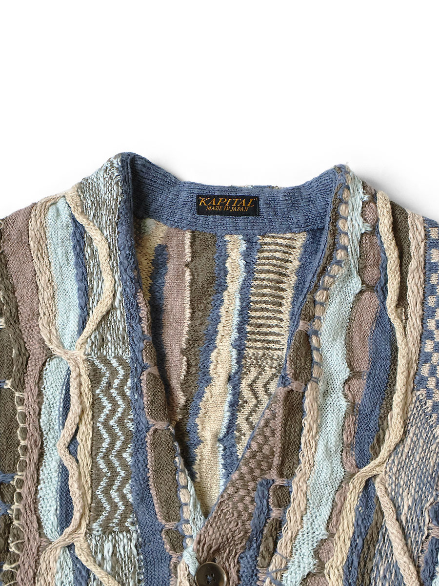 7G ニット GAUDYショートカーディガン | KAPITAL