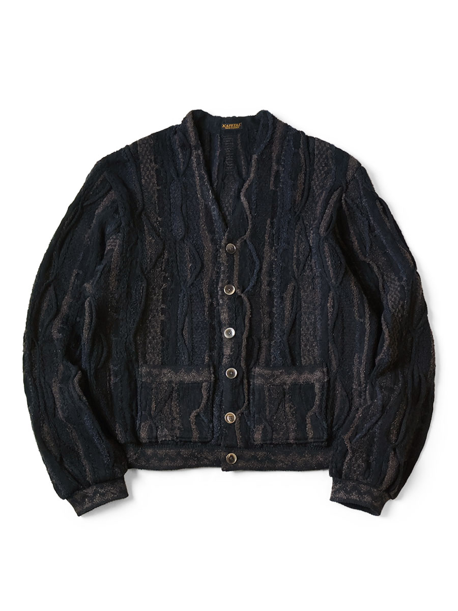 7G ニット GAUDYショートカーディガン | KAPITAL