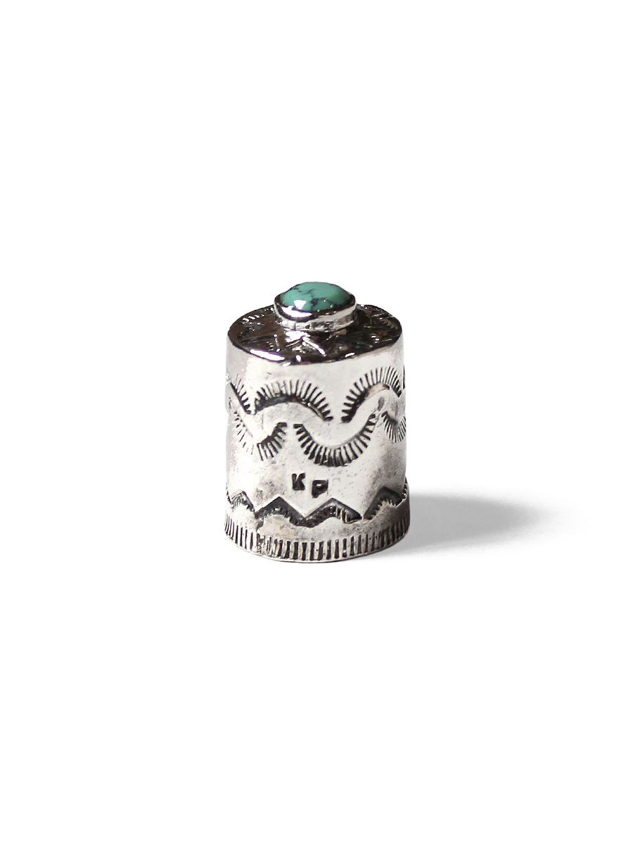 brass x silver lip balm cap